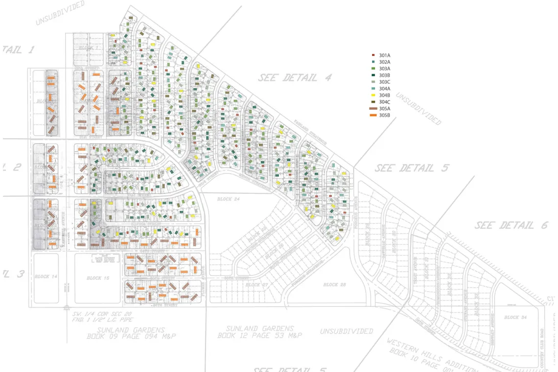 Pueblo Gardens site plan